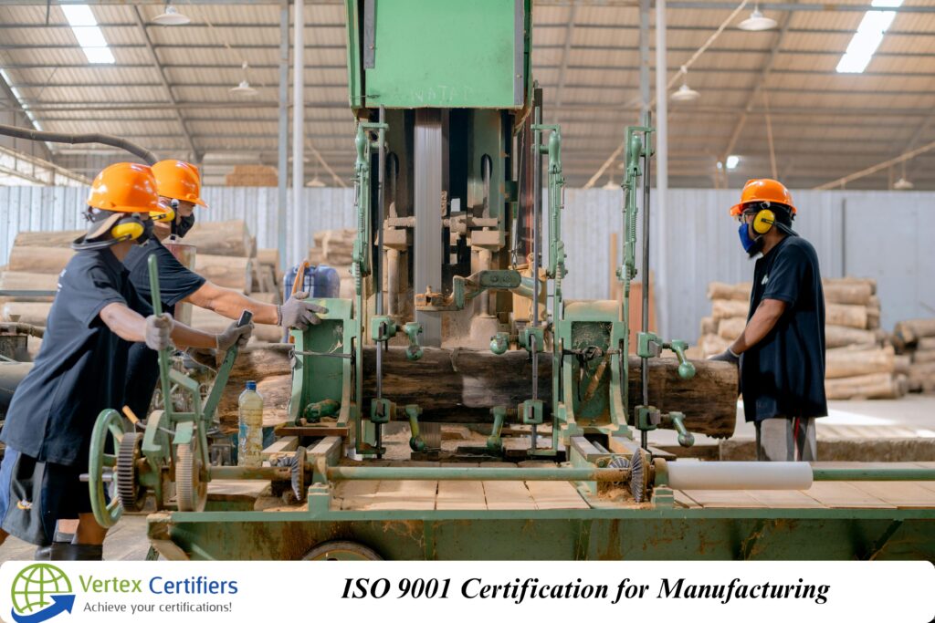 ISO 9001 Certification for manufacturing