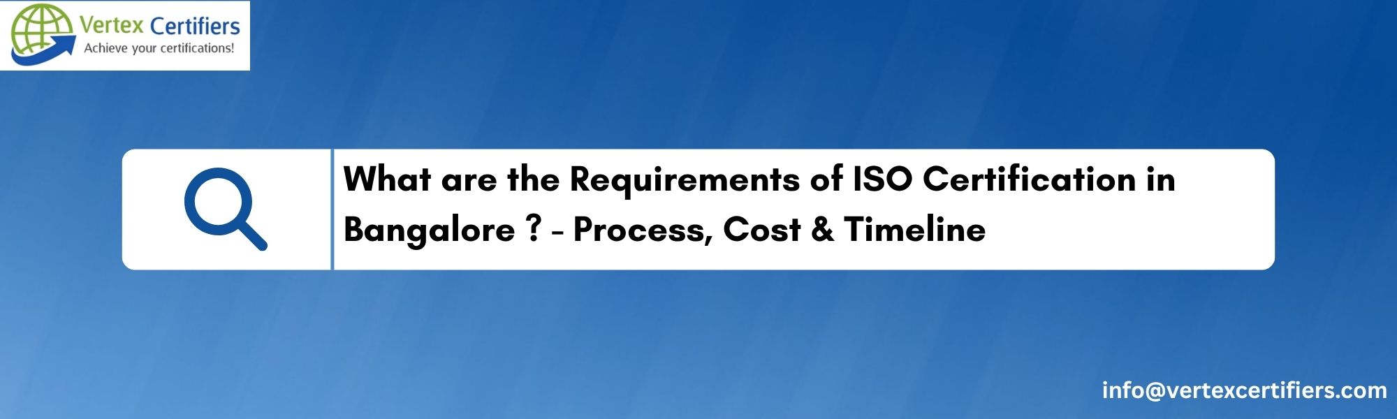 ISO Certification in Bangalore