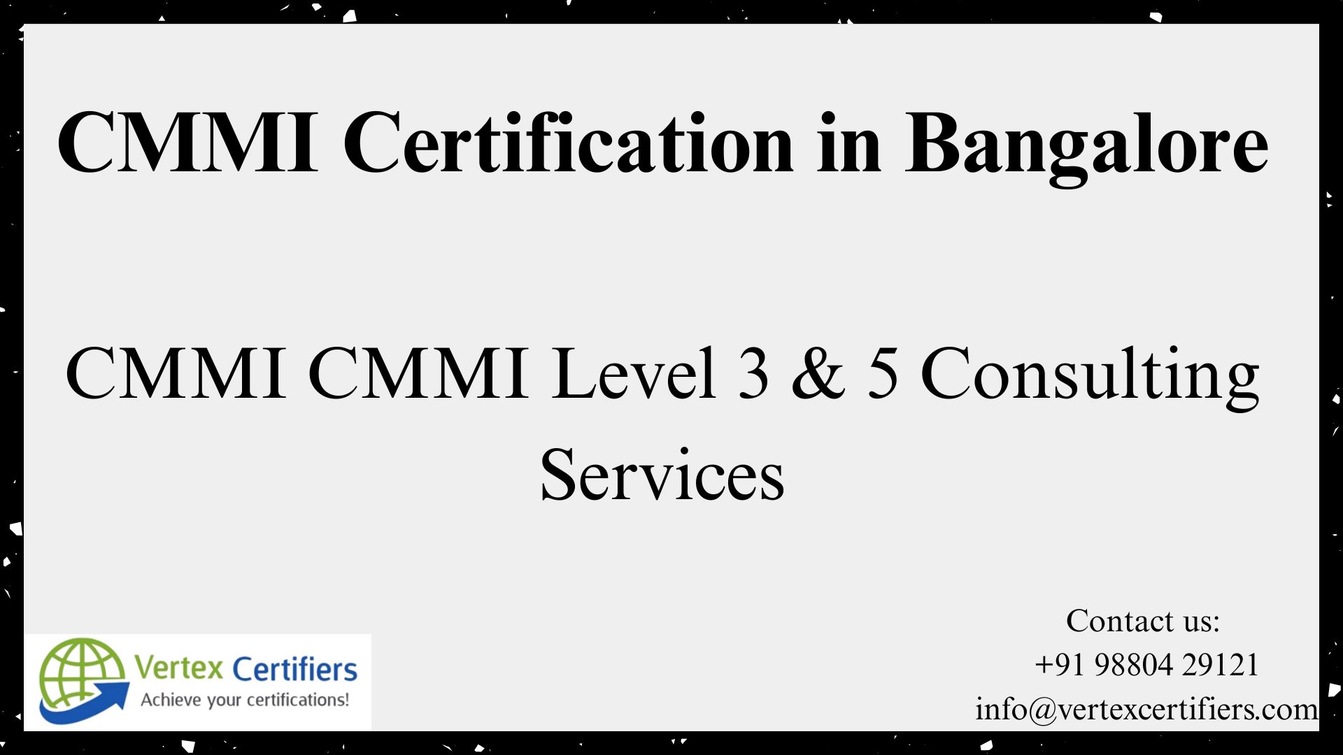 CMMI Certification in Bangalore