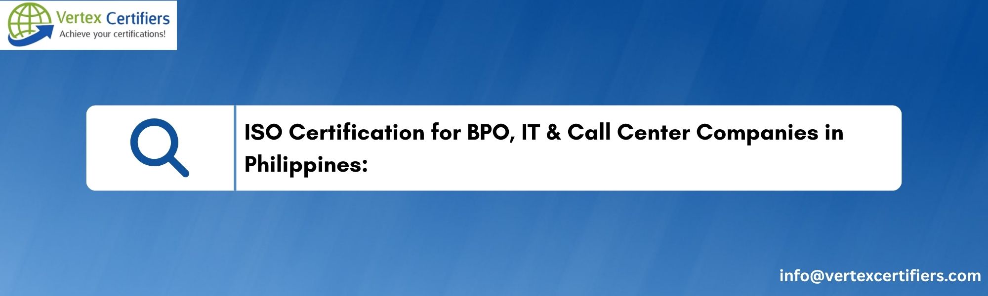 ISO Certification for BPO, IT & Call Center Companies in Philippines